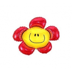 Balon foliowy Kwiatek Czerwony 36 cm